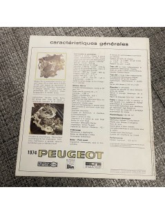 Brochure Peugeot 304 de 1974