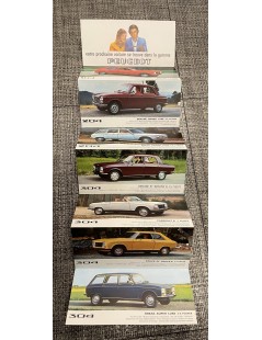 Brochure, dépliant Peugeot "Voitures particulières" de 1973