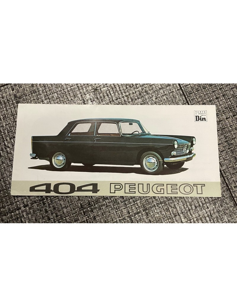 Brochure, dépliant Peugeot...