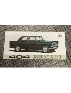 Brochure, dépliant Peugeot 404 Berline