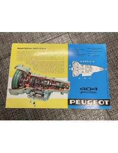 Brochure Peugeot 404 Automatique