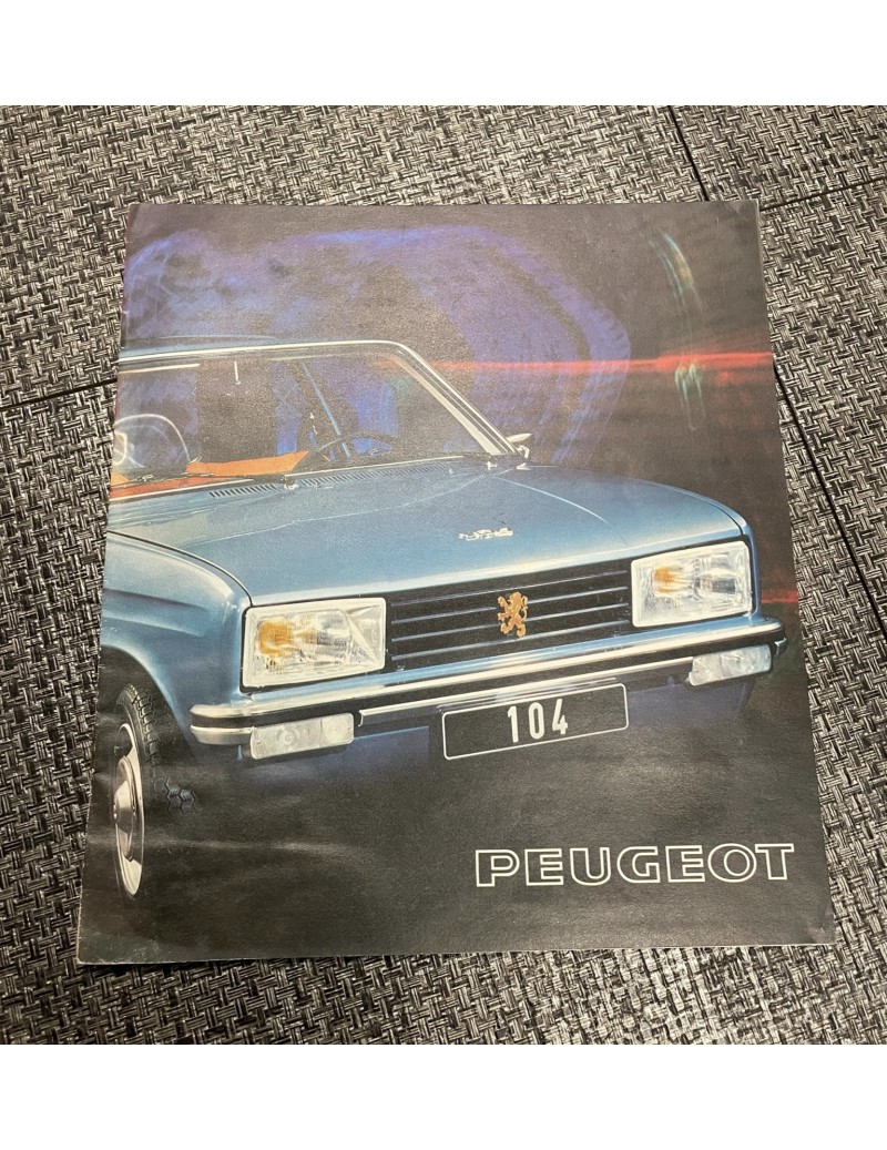 Brochure Peugeot 104 de 1975
