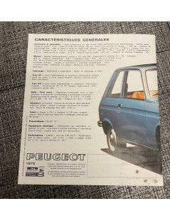 Brochure Peugeot 104 de 1975